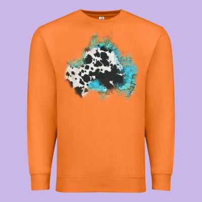 Cowhide Turquoise Patch Premium Sweatshirt Designed By Adodesignshop