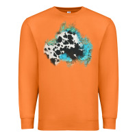 Carrot cowhide turquoise patch Premium Sweatshirt - AdoDesignShop