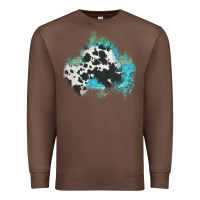 Chestnut cowhide turquoise patch Premium Sweatshirt - AdoDesignShop