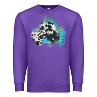 Purple cowhide turquoise patch Premium Sweatshirt - AdoDesignShop