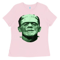 Bubblegum Pink frankenstein monster classic horror flick t shirt Ladies Tee - linhVisuals