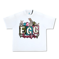 White Easter egg hunter Urban Heavy Tee - OliviaCreatesArt