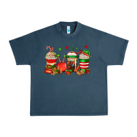 Midnight Navy Christmas elfs coffee Urban Heavy Tee - Jasminsmagicworld