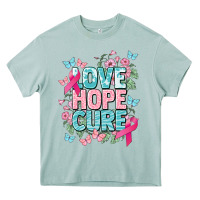 Arona Love hope cure cancer Awareness Heavy Core Tee - HowdyJamesFarm