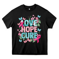 Black Love hope cure cancer Awareness Heavy Core Tee - HowdyJamesFarm