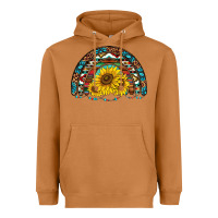 Meerkat western sunflowers aztec leopard serape  rainbows Heavyweight Hoodie - AdoDesignShop