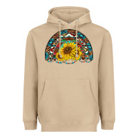 Mushroom western sunflowers aztec leopard serape  rainbows Heavyweight Hoodie - AdoDesignShop