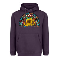 Plum western sunflowers aztec leopard serape  rainbows Heavyweight Hoodie - AdoDesignShop