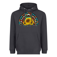 Smoke western sunflowers aztec leopard serape  rainbows Heavyweight Hoodie - AdoDesignShop