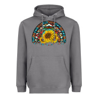 Storm western sunflowers aztec leopard serape  rainbows Heavyweight Hoodie - AdoDesignShop
