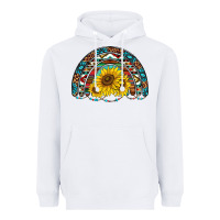 White western sunflowers aztec leopard serape  rainbows Heavyweight Hoodie - AdoDesignShop