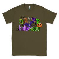 Army Green happy halloween Classic Tee - CowGirlArtShop