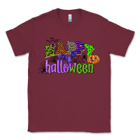 Burgundy happy halloween Classic Tee - CowGirlArtShop