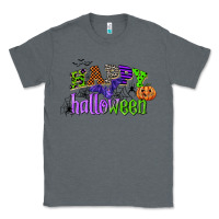 Charcoal Heather happy halloween Classic Tee - CowGirlArtShop