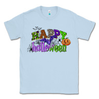 Dusty Blue happy halloween Classic Tee - CowGirlArtShop
