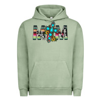 Pigment Oil Green mom cross Urban Hoodie - JahusDesignShop