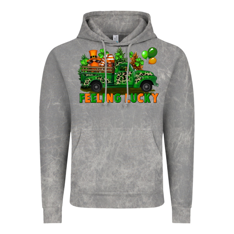 Feeling Lucky With Gnomes On Truck Vintage Hoodie by FaDigitalArtStudio | Teevron