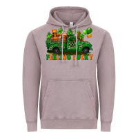 Vintage Zinc feeling lucky with gnomes on truck Vintage Hoodie - FaDigitalArtStudio
