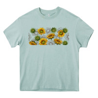 Summer With Sunflowers Heavy Core Tee | Teevron
