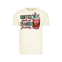 Vintage Arctic coffee gives me teacher powers Vintage Tee - OliviaCreatesArt