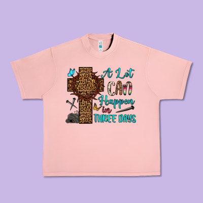 Easter Day A Lot Can Happen In Three Days Urban Heavy Tee Designed By Oliviacreatesart