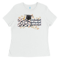 White 2024 motivated educated graduated Ladies Tee - CowGirlArtShop