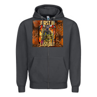 Smoke first in last out firefighter Zipper Hoodie - AdoDesignShop