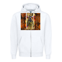 White first in last out firefighter Zipper Hoodie - AdoDesignShop