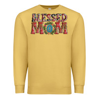 Antique Gold blessed mom christmas Premium Sweatshirt - AdoDesignShop