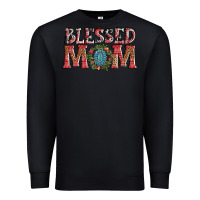 Black blessed mom christmas Premium Sweatshirt - AdoDesignShop