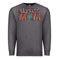 Charcoal Heather blessed mom christmas Premium Sweatshirt - AdoDesignShop
