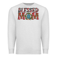 Oatmeal Heather blessed mom christmas Premium Sweatshirt - AdoDesignShop