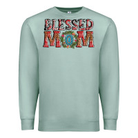 Seafoam blessed mom christmas Premium Sweatshirt - AdoDesignShop