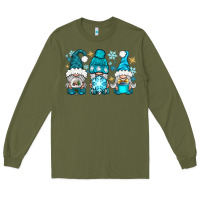 Army Green winter gnomies Long Sleeve Tee - BundleAndBundleShop
