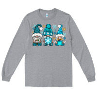 Heather Grey winter gnomies Long Sleeve Tee - BundleAndBundleShop