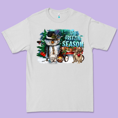 Its Freezin Season Premium Tee Designed By Cowgirlartshop