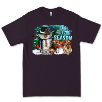 Plum its freezin season Premium Tee - CowGirlArtShop