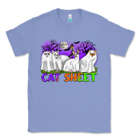 Colony Blue cat sheet ghost cats halloween Classic Tee - CowGirlArtShop