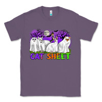 Lavender cat sheet ghost cats halloween Classic Tee - CowGirlArtShop