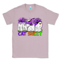 Lilac cat sheet ghost cats halloween Classic Tee - CowGirlArtShop