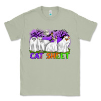 Matcha cat sheet ghost cats halloween Classic Tee - CowGirlArtShop