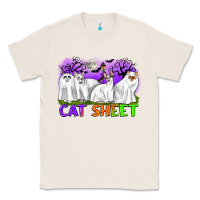 Natural cat sheet ghost cats halloween Classic Tee - CowGirlArtShop
