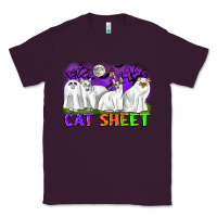 Plum cat sheet ghost cats halloween Classic Tee - CowGirlArtShop