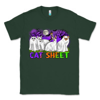 Sports Green cat sheet ghost cats halloween Classic Tee - CowGirlArtShop