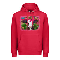 Cardinal valentines day baby calf Premium Hoodie - Jasminsmagicworld