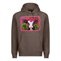 Coffee valentines day baby calf Premium Hoodie - Jasminsmagicworld
