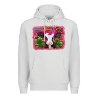 Dove Grey valentines day baby calf Premium Hoodie - Jasminsmagicworld