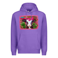 Purple valentines day baby calf Premium Hoodie - Jasminsmagicworld