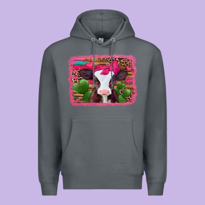 Valentines Day Baby Calf Premium Hoodie Designed By Jasminsmagicworld