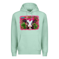 Seafoam valentines day baby calf Premium Hoodie - Jasminsmagicworld